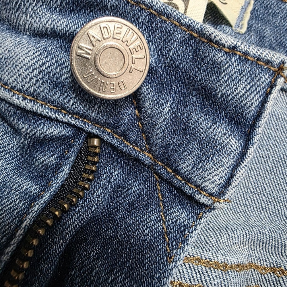 Madewell Skinny Flare Jeans 33 Medium Wash Stretch Denim Y2K Boho Festival - Picture 5 of 15